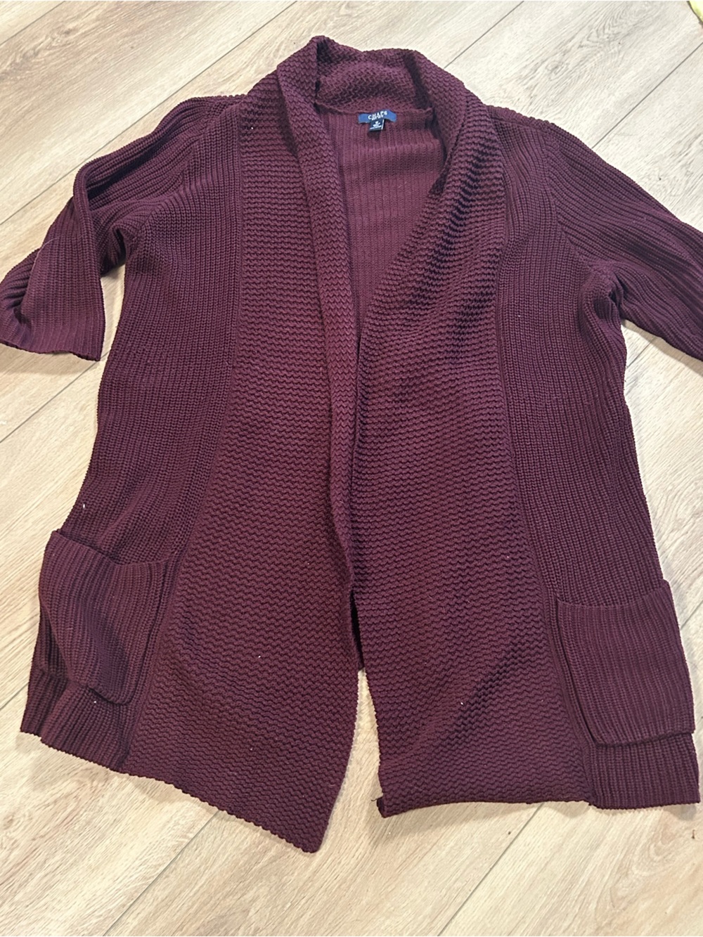 Women’s chaps 1x duster length open cardigan